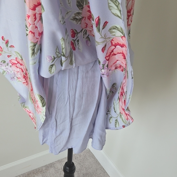 Lulu's Lavender Floral Mini Dress - Picture 4 of 5